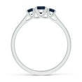 thumbnail image 2 of Angara Natural 0.33 Ct. Blue Sapphire with Blue Sapphire Classic Ring in Sterling Silver for Women (Ring Size: 6.5), 2 of 9