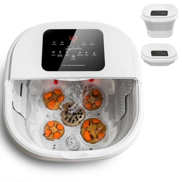 AIVEISI Foot Spa Bath Massager & Epsom Salts, Collapsible Foot Bath