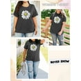 thumbnail image 5 of XCHQRTI Plus Size Daisy Women Tshirt Graphic Oversized Tees Short Sleeve Casual Tee, 5 of 8