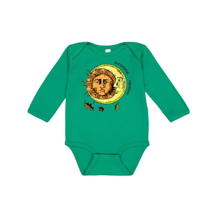 

Inktastic Autumnal Equinox Sun and Moon with Leaves Gift Baby Boy or Baby Girl Long Sleeve Bodysuit