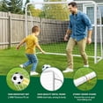 thumbnail image 3 of SLSY Foldable Soccer Goal - 8x6FT Soccer Goals for Backyard - Foldable Steel Soccer Goal with Training Target & 6 Cones for Teens/Adults Practice Training, 3 of 7