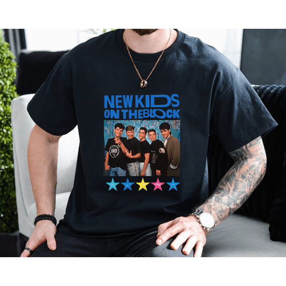 New On The Block Funny Retro Neighborhood Kid Classic Style T-shirt, for men & women, up to size 5XL.