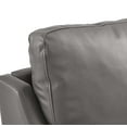 thumbnail image 6 of Armchair Accent Chair, Grey Gray, Leather, Mid Century Living Lounge Cafe Lobby Hospitality Restaurant, Modern Contemporary HB34320, 6 of 8