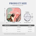 thumbnail image 3 of Cauagu Colorful Cat With Flowers Cauagu {designName} Print Foldable Car Windshield Sun Shade | Front Windshield Shade for Sun | Fits Small Sedans, Mini SUVs, Hatchbacks-Medium, 3 of 6
