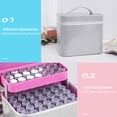 thumbnail image 2 of 126 Bottles Diamond Storage Box Shining Powder Design Diamond Embroidery Rhinestones Painting Accessory Jewelry Beads Small Parts Hand Bag Shockproof Zipper Design, 2 of 8