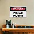 thumbnail image 5 of Danger Pinch Point Sign 8"x12" - Aluminum Tin Warning for Home Outdoor Garden, Weatherproof Hazard Decor for Machinery, 5 of 8