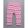 thumbnail image 5 of Styles I Love Toddler Little Girls Red Heart Ruffle Long Sleeve Tunic and Pants 2pcs Cotton Valentine's Day Outfit (90/18-24 Months), 5 of 6