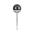 thumbnail image 3 of ANGARA Tahitian Cultured Pearl Ring with Trio Diamonds in 14K White Gold for Women | June Birthstone, Birthday, Anniversary, Jewelry Gift for Women | Pearl Ring, 3 of 8