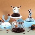 thumbnail image 3 of Western Cowboy Honeycomb Centerpiece, My first Rodeo 1st Birthday Table Decoration Centerpiece How the West Was One Centerpiece for Boy wild west 1st Birthday Party, 3 of 8