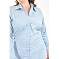 thumbnail image 4 of Camisa entallada Roman Fashion 9512 Azul claro Talla Extra 38, 4 of 7