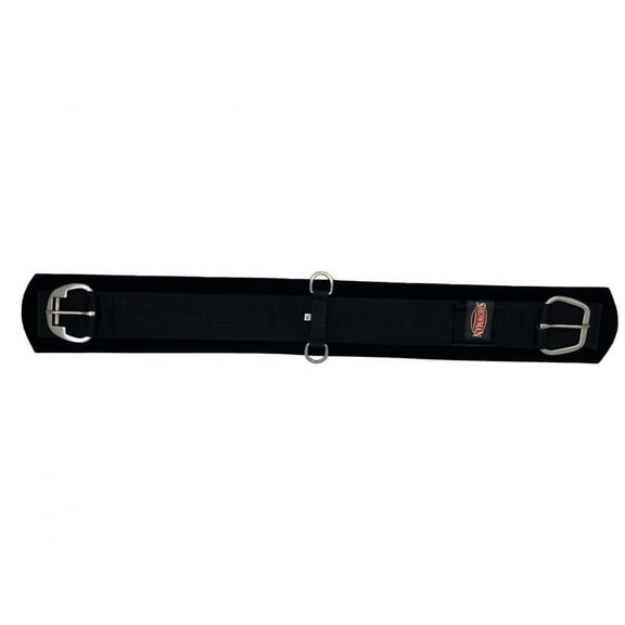 Showman Neoprene Girth w/ Stick & Peel Design