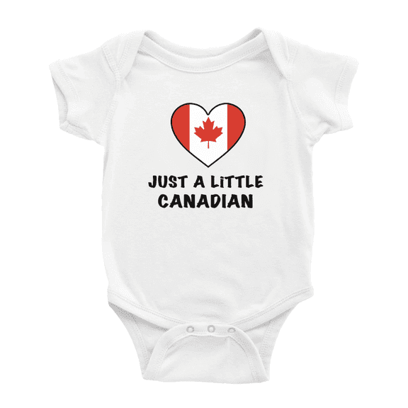 Just A Little Canadian Cute Baby Clothing Bodysuits For Boy Girl