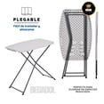thumbnail image 4 of Mesa Plegable Plástico Jardín Chica Servicio Mesita Exterior, 4 of 8