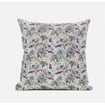 thumbnail image 6 of Roses Sprayed Stars Suede Zippered Pillow W Insert in Light Blue Peach 18 x 18, 6 of 6