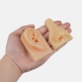 thumbnail image 3 of FRCOLOR Multi-use Piercing Practice Nose Face Model Training Body Part Fake Face, 3 of 5
