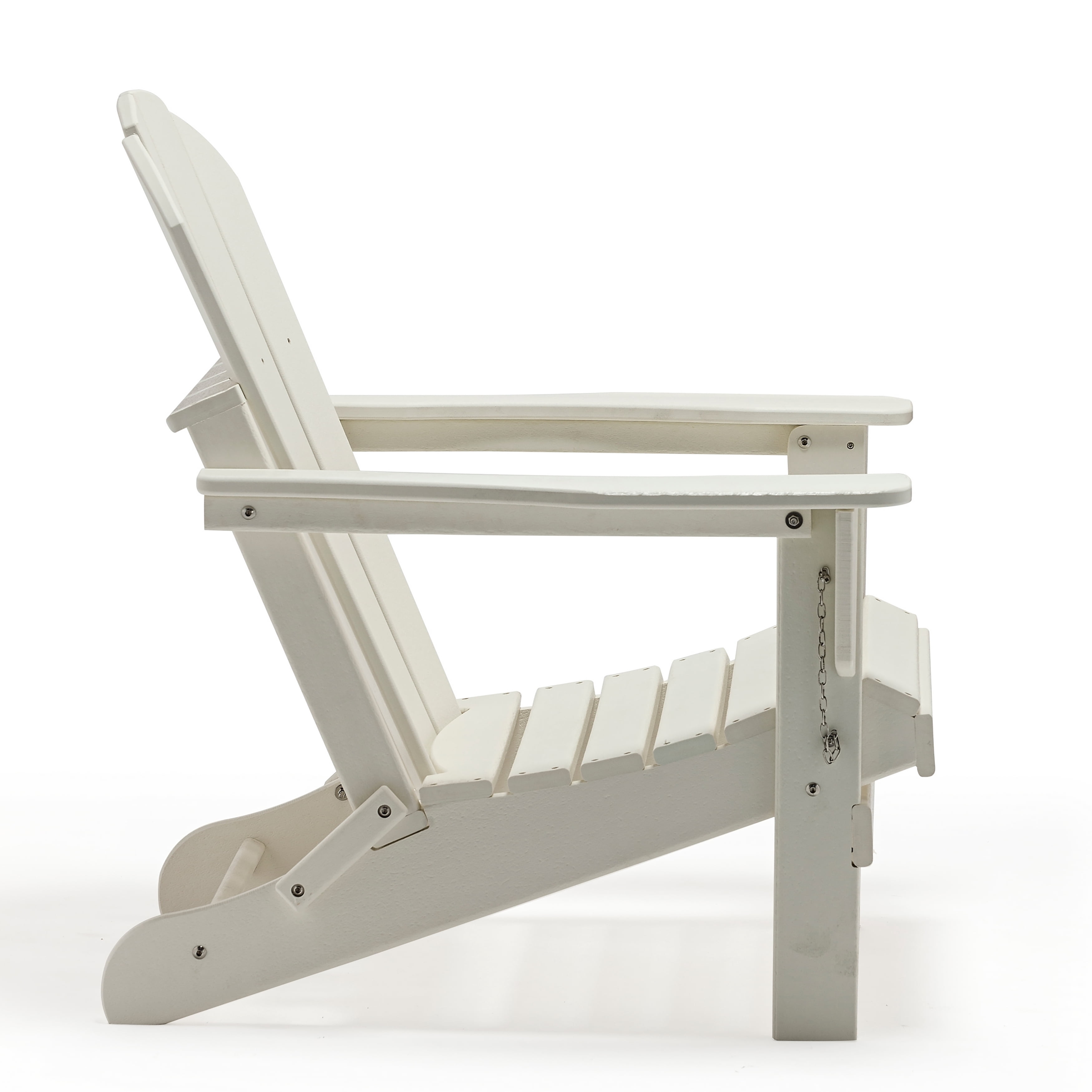 Westin Outdoor Braxton Folding Plastic Adirondack Chair (Set of 4), White