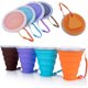 thumbnail image 2 of Taza de silicona plegable, taza de viaje retráctil y plegable, taza liviana de 270 ml con mayor capacidad para acampar al aire libre y hacer senderismo, 2 of 8