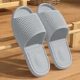 thumbnail image 4 of Lopecy-Sta Womens Sandals Ribbed Non Slip Pool Slides Open Toe Single Band Slip On Shower Slippers For Indoor Outdoor Casual Wear, 4 of 7