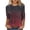 Multicolor1, variant on Ruimatai Women's Casual Loose Fit 3/4 Sleeve Printed Round Neck Tunic Blouse Top, Comfortable Flowy Pullover Shirt for Daily Wear