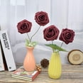 thumbnail image 4 of 50 rosas artificiales YONGSHENG espuma decoración DIY para bodas fiestas hogar Altura 23 cm, 4 of 5