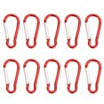 thumbnail image 1 of Ygjytge Clip Mosquetón Ligero Gancho en Forma D Accesorios Acampada (rojo) 10 Uds., 1 of 9