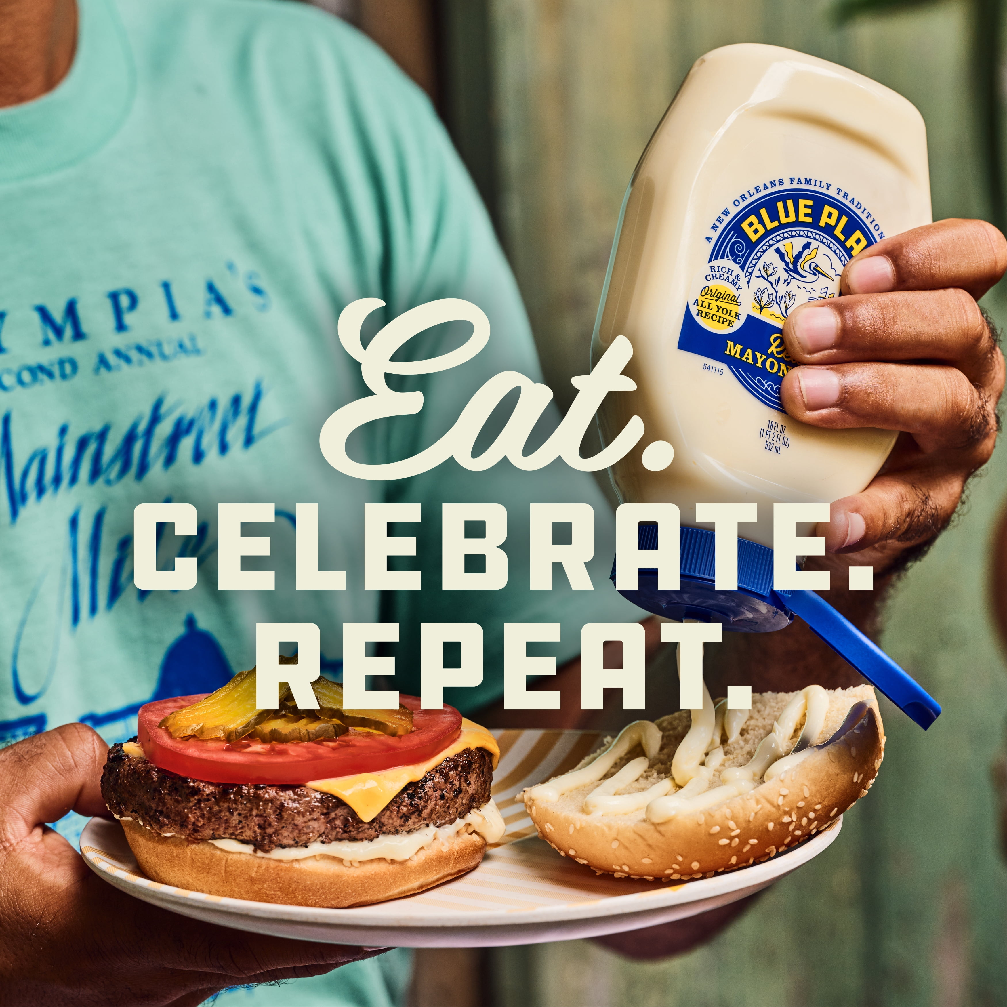(3 pack) Blue Plate Real Mayonnaise, 18 fl oz Squeeze Bottle