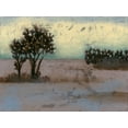 thumbnail image 2 of Goldberger, Jennifer 24x19 Black Ornate Wood Framed with Double Matting Museum Art Print Titled - Rustic Meadow I, 2 of 4