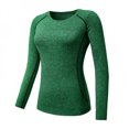 thumbnail image 1 of T-Shirt de Compression de Sport à Manches Longues pour Femmes, Séchage Rapide, Gym, Yoga, Course, Hauts Tee, 1 of 6