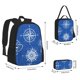 thumbnail image 2 of Disketp Compass Mochila Estampada de Gran Capacidad con Lonchera y Estuche, Set de 3 Piezas para Estudiantes, 2 of 7