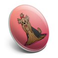 thumbnail image 2 of Yorkshire Terrier Yorkie with Bow Metal 1.1" Tie Tack Hat Lapel Pin Pinback, 2 of 7