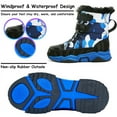 thumbnail image 4 of Stepedia Kids Snow Boots Boys Waterproof Anti-Slip Outdoor Warm Mid Calf Faux Fur Lining Insulated Winter Shoes, 4 of 7