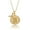 H, variant on Wizarding World Golden Snitch Initial U Gold Plated Pendant Necklace, 18"
