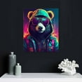 thumbnail image 5 of Nawypu Punk Panda Canvas Wall Art Funny Artwork Anime Painting DJ Panda Pictures on Canvas Wall Art for Office Decorations Living Room Bedroom and Kitchen Decor Framed Canvas Prints, 5 of 5