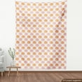 thumbnail image 3 of Floral Fabric by the Yard, Detailed Illustration of Chrysanthemum Flowers on a Plain Background, Decorative Upholstery Fabric for Chairs & Home Accents, Apricot Blush and White by Ambesonne, 3 of 4