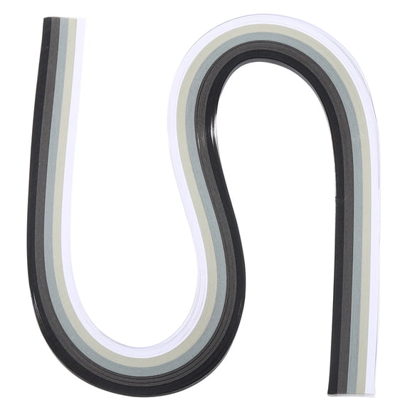 Uxcell 540 x 10mm Rainbow Quilling Strips Paper, Gradient Black White 120 Pcs