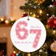 thumbnail image 3 of Adornos navideños, adornos navideños, regalos navideños, adornos colgantes decorativos de la serie temática "Seis y siete" de Navidad. Colgantes decorativos "Seis y siete"., 3 of 6