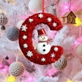 thumbnail image 5 of Luxcidy Personalized Christmas Ornaments-Personalized A-Z Letter Ornaments for Christmas Tree, Snowman Christmas Ornaments, Cute Flat Christmas Tree Letter Decoration Gift for Kids(C), 5 of 6