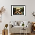thumbnail image 4 of Historic Framed Print, Vuangfos Lock Bandak Canal Telemarken (i.e Telemark) Norway, 17-7/8" x 21-7/8", 4 of 9