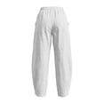 thumbnail image 6 of Lenpel Womens Summer Harem Pants High Elastic Waist Wide Leg Lounge Trousers Casual Loose Fit Flowy Slacks, 6 of 6