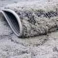 thumbnail image 6 of Unique Loom Floral Shag Collection Area Rug - Carved (2' x 6' 9" Runner Light Gray and Gray), 6 of 10