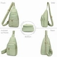 thumbnail image 2 of GAEKEAO Sling Bag for Women Crossbody Bags Fanny Pack Vegan Leather Chest Bag Travel Shoulder Belt Purse Backpack Gifts, 2 of 8