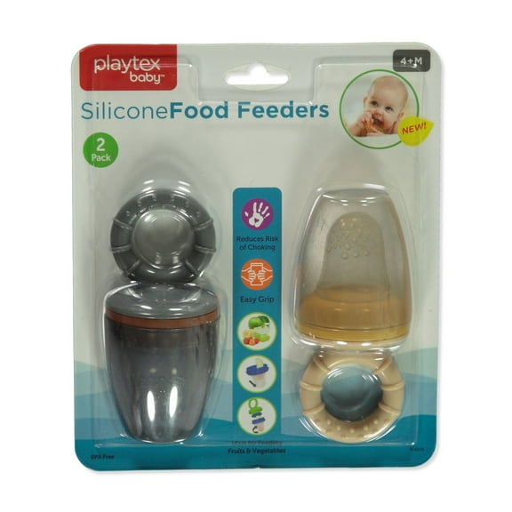 Playtex Baby 2-Pack Silicone Food Feeders Color: black multi Size: one size