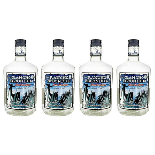 Pack de 4 Licor de Agave Rancho Escondido Silver 750 ml