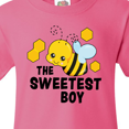 thumbnail image 4 of Inktastic The Sweetest Boy with Bee and Honey Combs Youth T-Shirt, 4 of 5