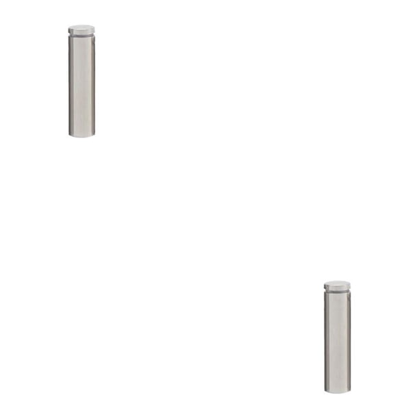 Eigraketly Tornillo publicitario, espejo de cristal, clavo, a prueba de arañazos, tuerca ligera, fuerte capacidad de carga para placa acrílica, 19x80mm 2Conjunto