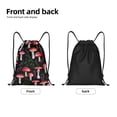 thumbnail image 5 of Kdxio Red Mushrooms Print Drawstring Backpack Bag,Waterproof Draw String Back Sack, Gym Drawstring Bags Swim Bag For Unisex, 5 of 9