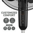 thumbnail image 4 of Holmes 16" Digital Stand Fan, 3-Speed, 3 Modes, Oscillating, Timer, Remote, Black, 4 of 10