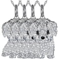 thumbnail image 1 of Cadenas para Dama DogNeck14 4Pzas Maltese Plata Metal Cadena y Dije. High Monaco MXDCK-004, 1 of 4
