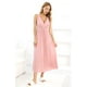 thumbnail image 4 of Camisón ALCEA ROSEA de satén de seda con encaje para mujer (rosa S), 4 of 5