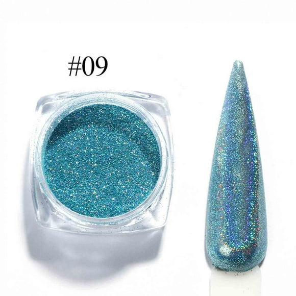 Xihbxyly Polvo de Espejo Óptico, Pigmento Brillante para Uñas, Fácil de Aplicar para Esmalte de Gel y Esmalte de Uñas, Versátil para Decoración de Uñas En Casa o Salón, Capacidad Aproximada de 2 G.